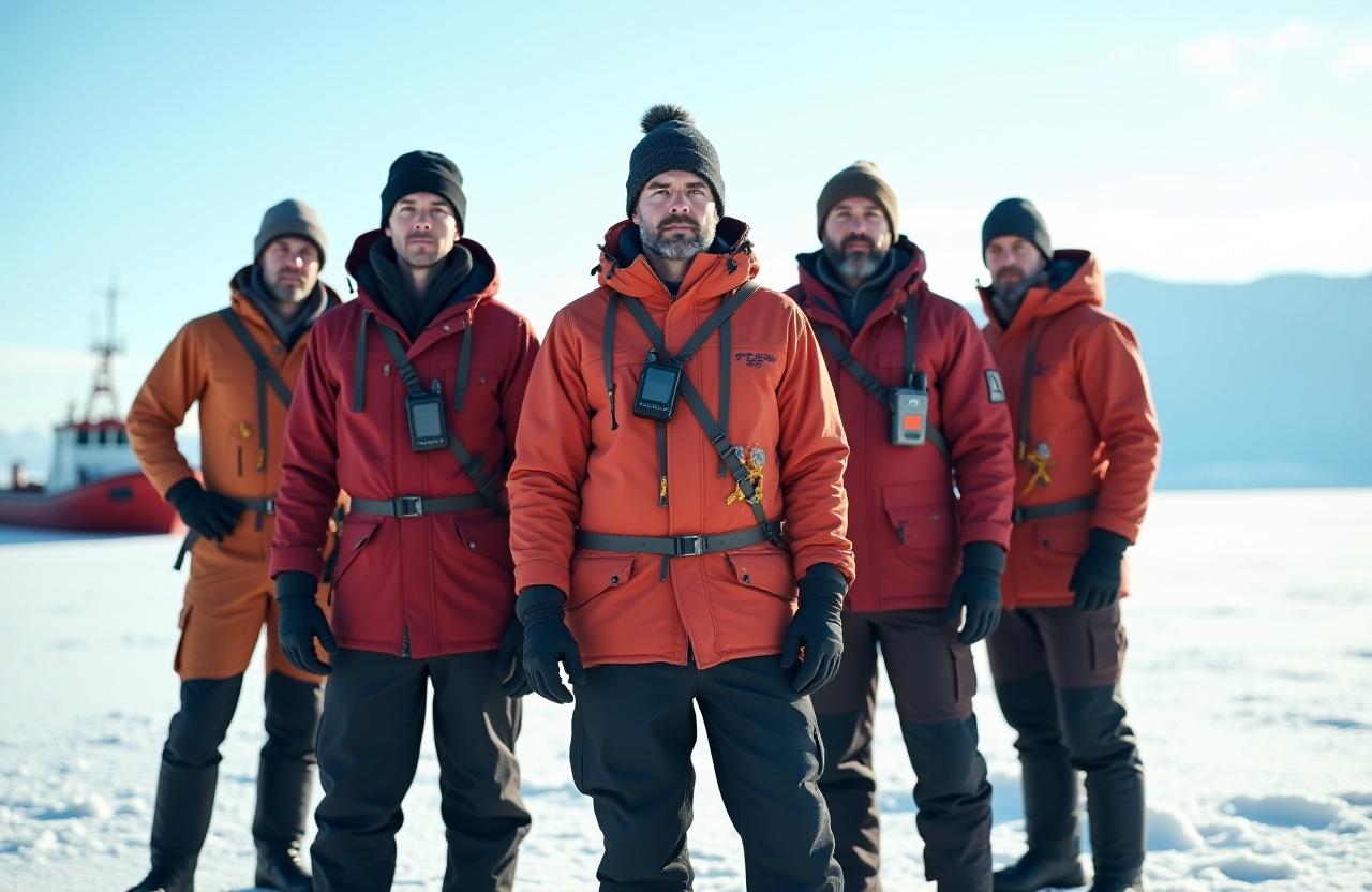 Boreal Routes expedition team in Arctic environment